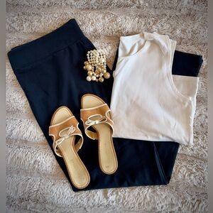 Eileen Fisher Women’s  White Cotton Tank Top